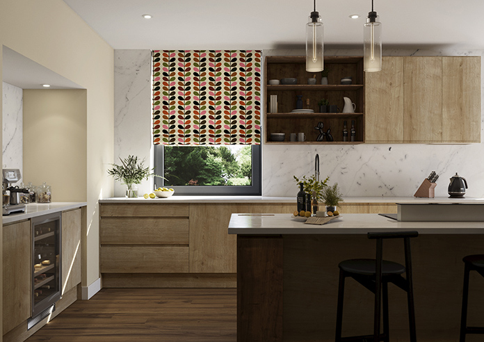 Orla Kiely Multi Stem, Pink & Red - Roman Blind - Image 3